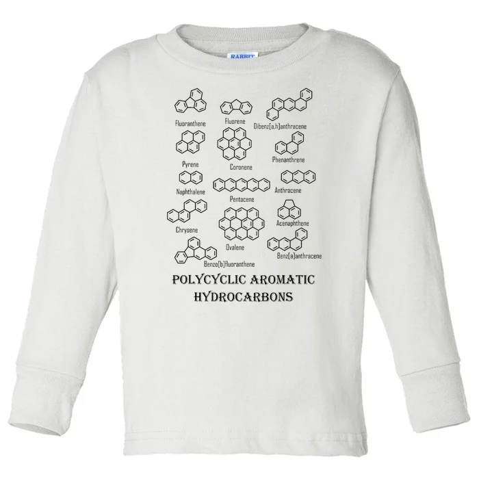 Polycyclic Aromatic Hydrocarbons Pah Toddler Long Sleeve Shirt