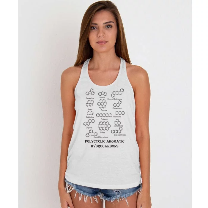 Polycyclic Aromatic Hydrocarbons Pah Women's Knotted Racerback Tank