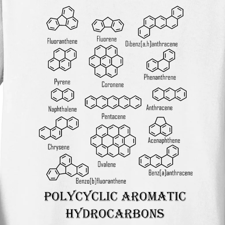 Polycyclic Aromatic Hydrocarbons Pah Kids Long Sleeve Shirt