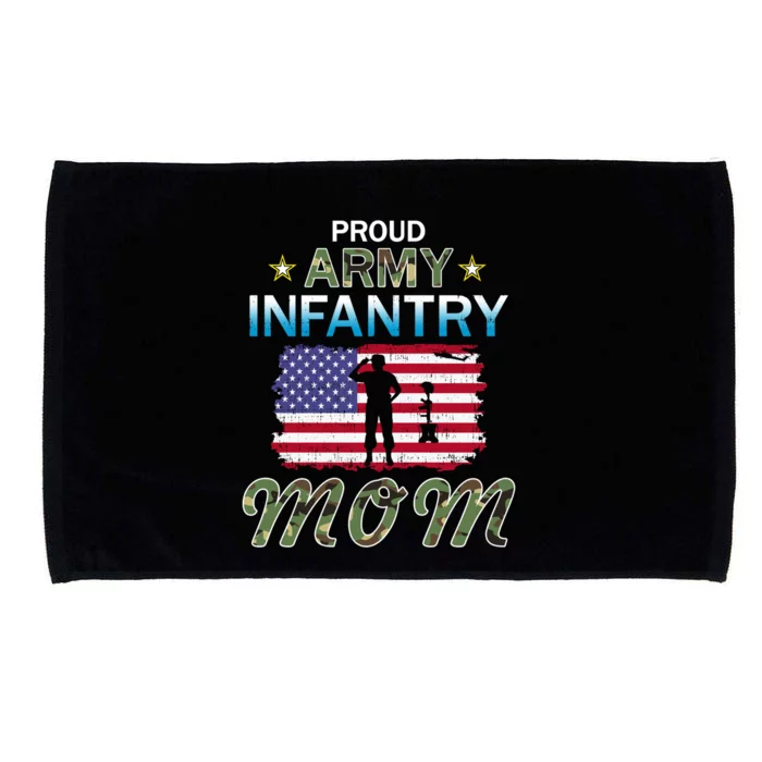 Proud Army Infantry Momgifti'm A Proud Army Infantry Mom Army Gift Microfiber Hand Towel