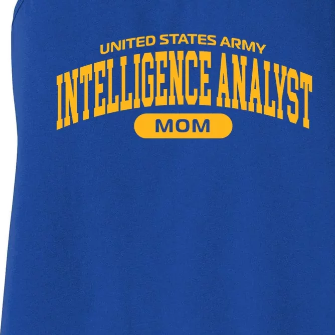 Proud Army Intelligence Analyst Mom Gift Women's Racerback Tank