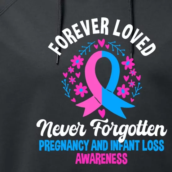 Pregnancy And Infant Loss Awareness Miscarriage Awareness Performance Fleece Hoodie