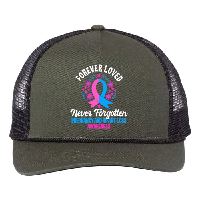 Pregnancy And Infant Loss Awareness Miscarriage Awareness Retro Rope Trucker Hat Cap