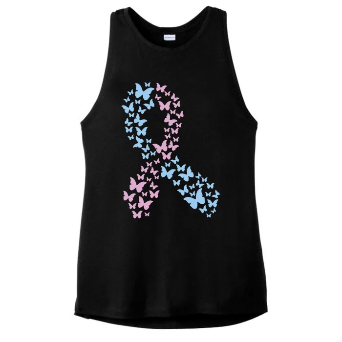 Pregnancy And Infant Loss Infant Loss Awareness Month Ladies Tri-Blend Wicking Tank