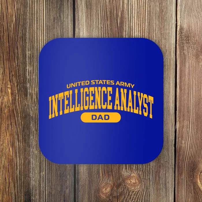 Proud Army Intelligence Analyst Dad Funny Gift Coaster