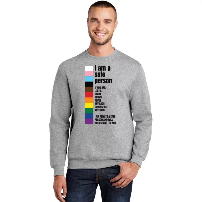 Pride Ally I Am A Safe Person Lgbtq Sweatshirt