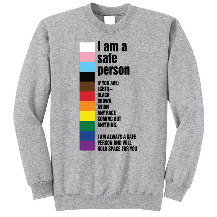 Pride Ally I Am A Safe Person Lgbtq Sweatshirt