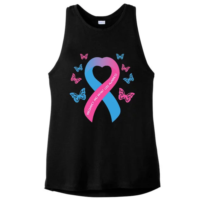 Pregnancy and Infant Loss Awareness Miscarriage Remembrance Ladies Tri-Blend Wicking Tank