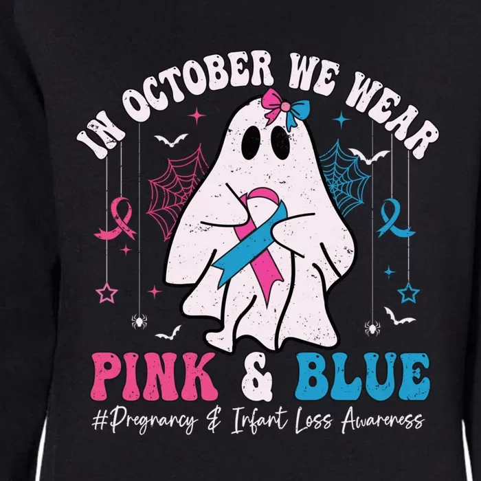 Pregnancy And Infant Loss Awareness October Halloween Womens California Wash Sweatshirt