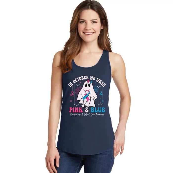 Pregnancy And Infant Loss Awareness October Halloween Ladies Essential Tank