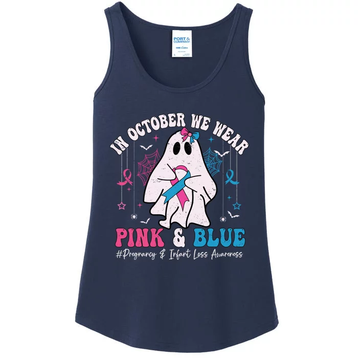 Pregnancy And Infant Loss Awareness October Halloween Ladies Essential Tank