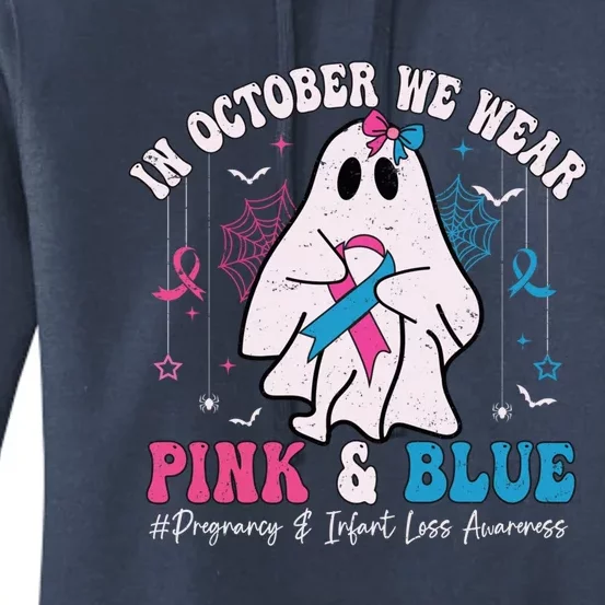 Pregnancy And Infant Loss Awareness October Halloween Women's Pullover Hoodie