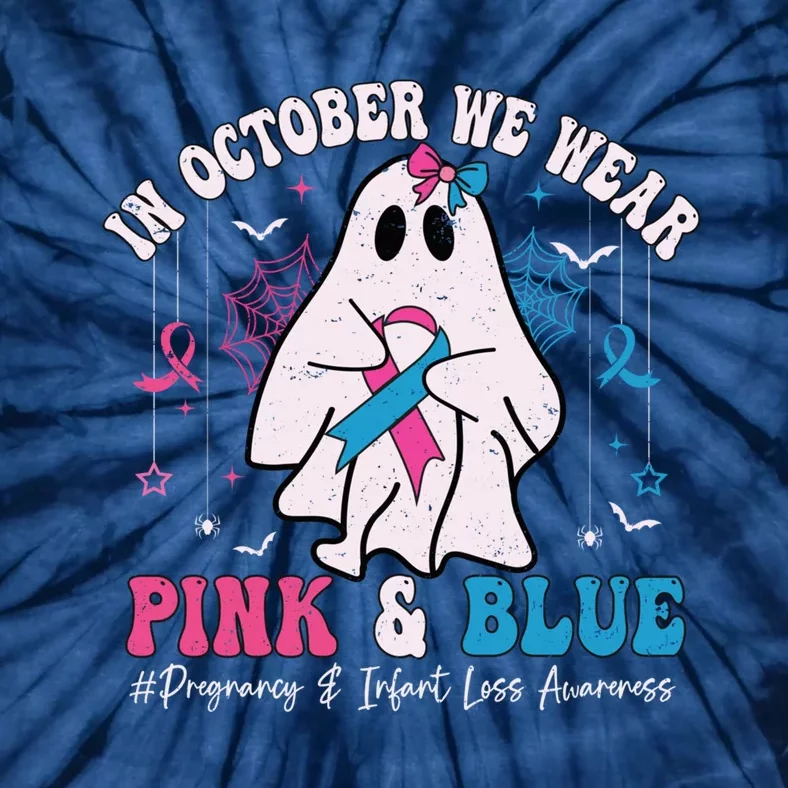 Pregnancy And Infant Loss Awareness October Halloween Tie-Dye T-Shirt