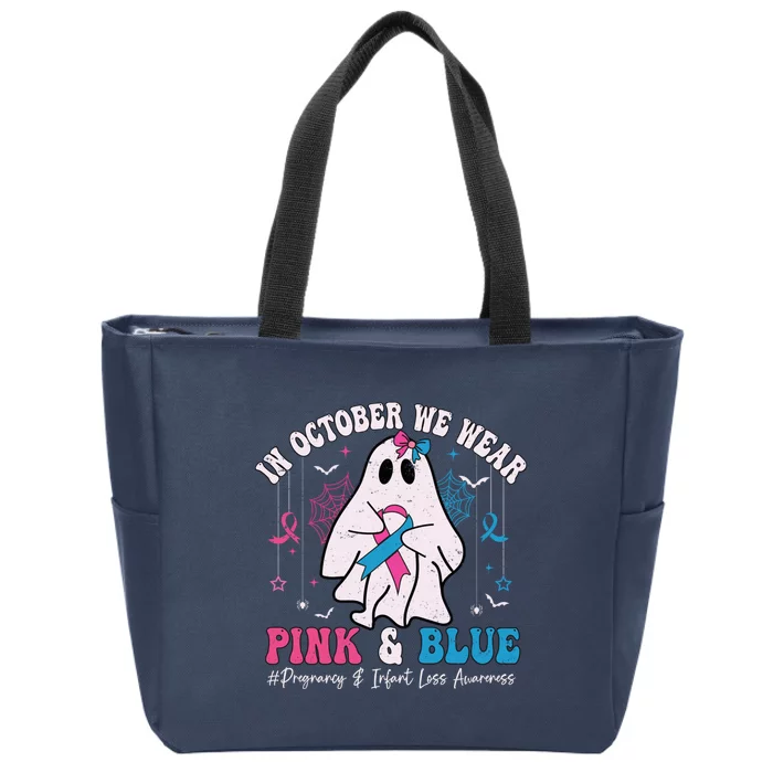 Pregnancy And Infant Loss Awareness October Halloween Zip Tote Bag