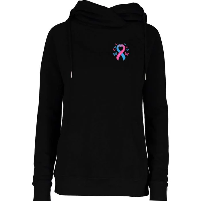 Pregnancy And Infant Loss Awareness Miscarriage Remembrance Womens Funnel Neck Pullover Hood