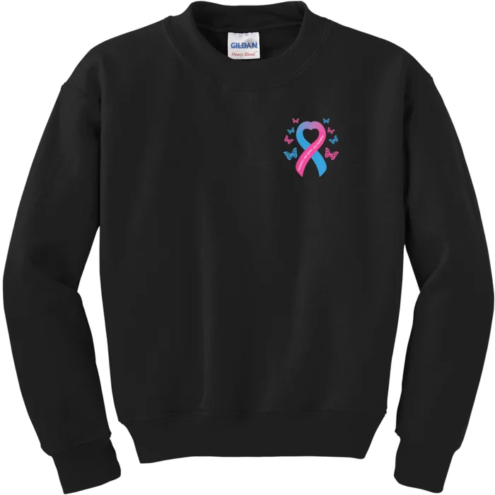 Pregnancy And Infant Loss Awareness Miscarriage Remembrance Kids Sweatshirt