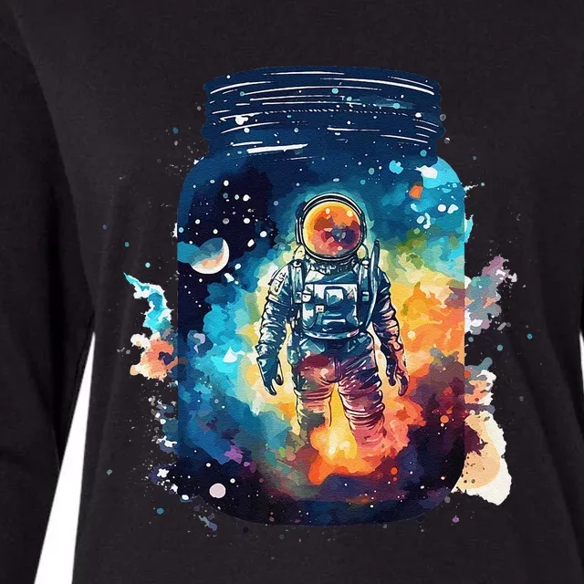 Pet Astronaut in a Jar Premium Womens Cotton Relaxed Long Sleeve T-Shirt