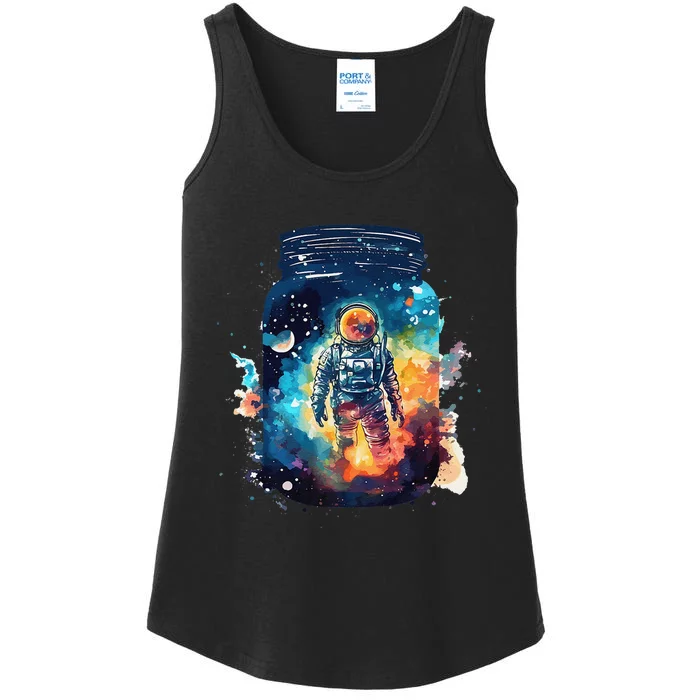 Pet Astronaut in a Jar Premium Ladies Essential Tank