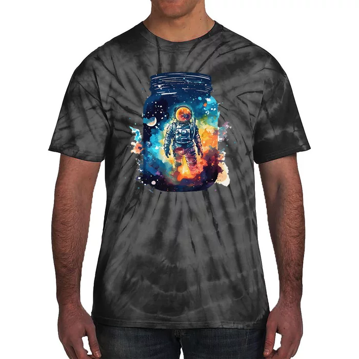 Pet Astronaut in a Jar Premium Tie-Dye T-Shirt