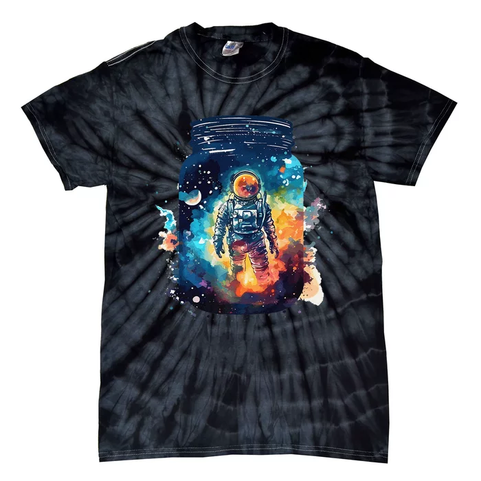 Pet Astronaut in a Jar Premium Tie-Dye T-Shirt