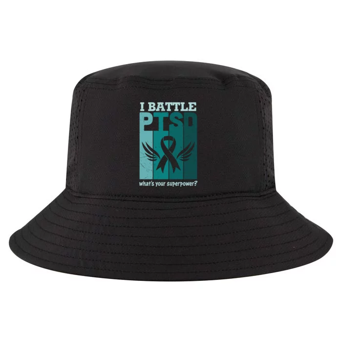 PTSD Awareness I Battle PTSD Support Love Cool Comfort Performance Bucket Hat