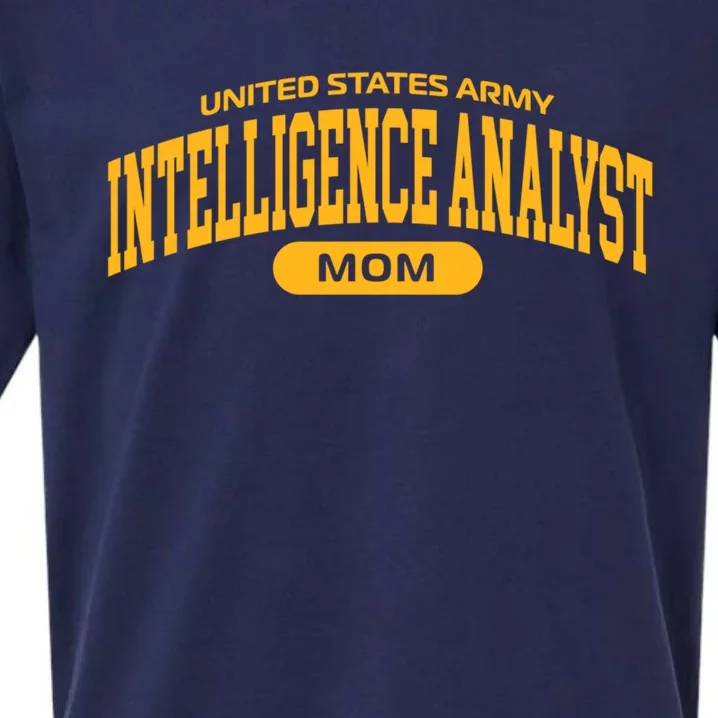 Proud Army Intelligence Analyst Mom Gift Sueded Cloud Jersey T-Shirt