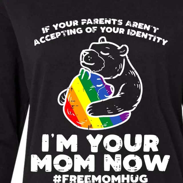 Parents Accepting Im Your Mom Now Bear Hug Pride Womens Cotton Relaxed Long Sleeve T-Shirt