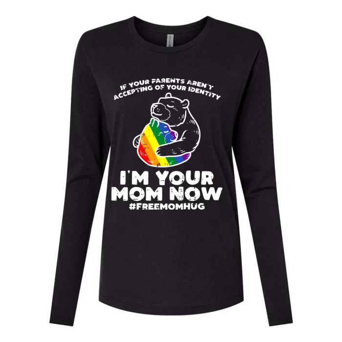 Parents Accepting Im Your Mom Now Bear Hug Pride Womens Cotton Relaxed Long Sleeve T-Shirt