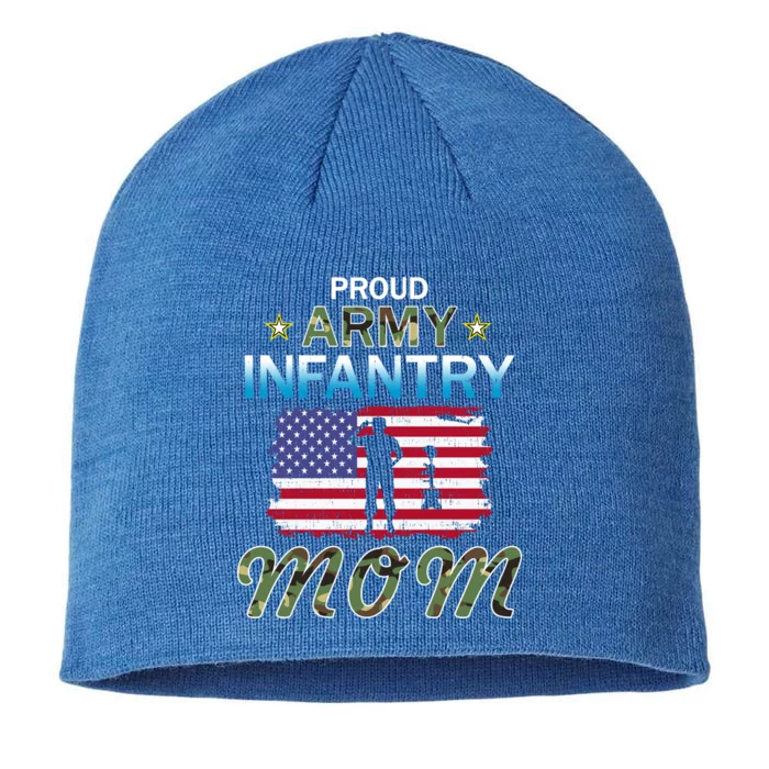 Proud Army Infantry Momfunny Gifti'm A Proud Army Infantry Mom Army Cool Gift 8 1/2in Sustainable Knit Beanie