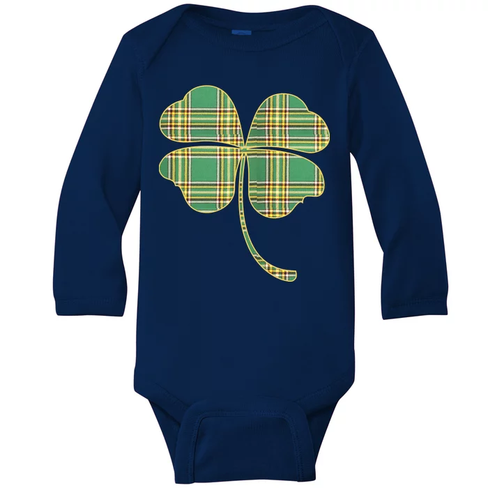 Paid Shamrock Clover Baby Long Sleeve Bodysuit