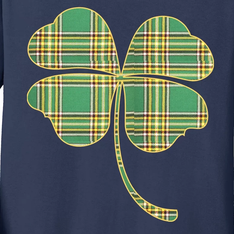 Paid Shamrock Clover Kids Long Sleeve Shirt