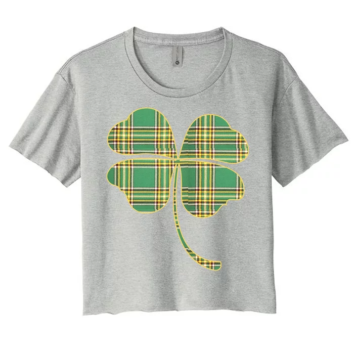 Paid Shamrock Clover Women's Crop Top Tee