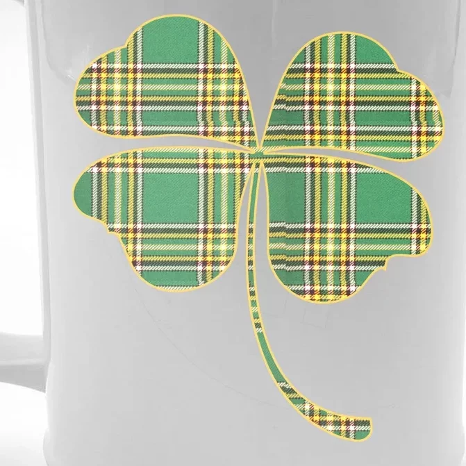 Paid Shamrock Clover Front & Back Beer Stein