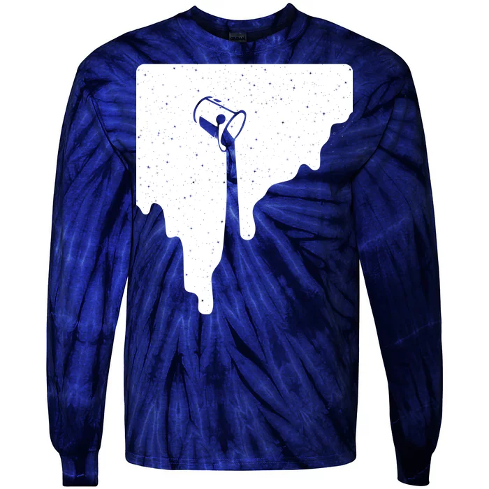 Paint Bucket Galaxy Tie-Dye Long Sleeve Shirt