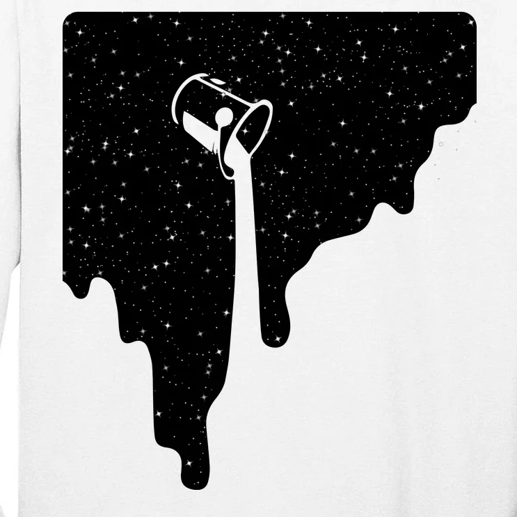 Paint Bucket Galaxy Tall Long Sleeve T-Shirt