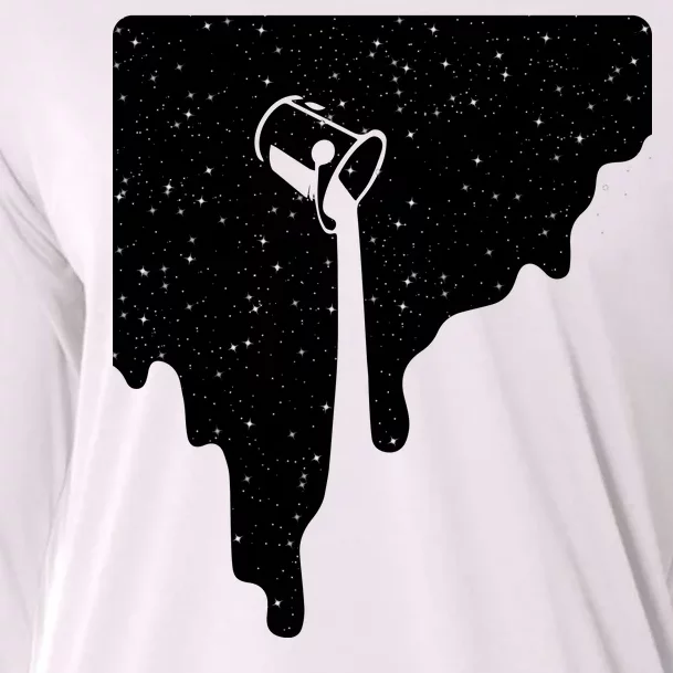 Paint Bucket Galaxy Cooling Performance Long Sleeve Crew