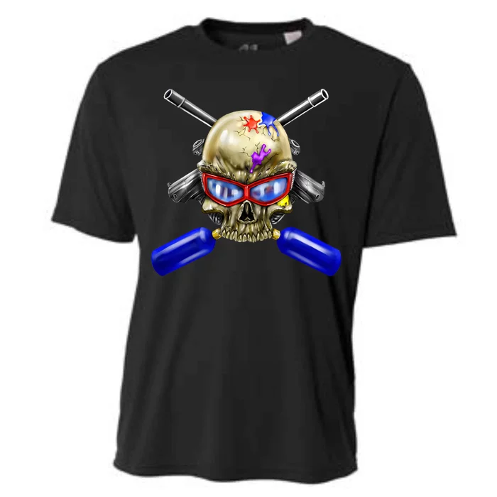 Paintball Skull Cooling Performance Crew T-Shirt