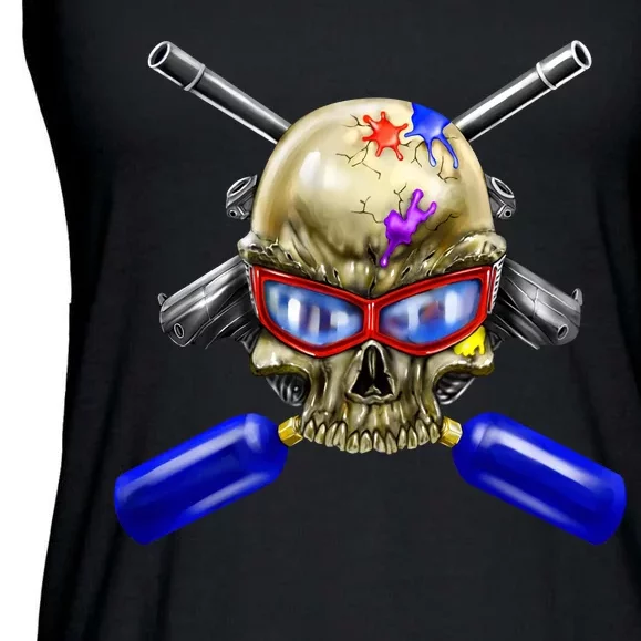 Paintball Skull Ladies Essential Flowy Tank