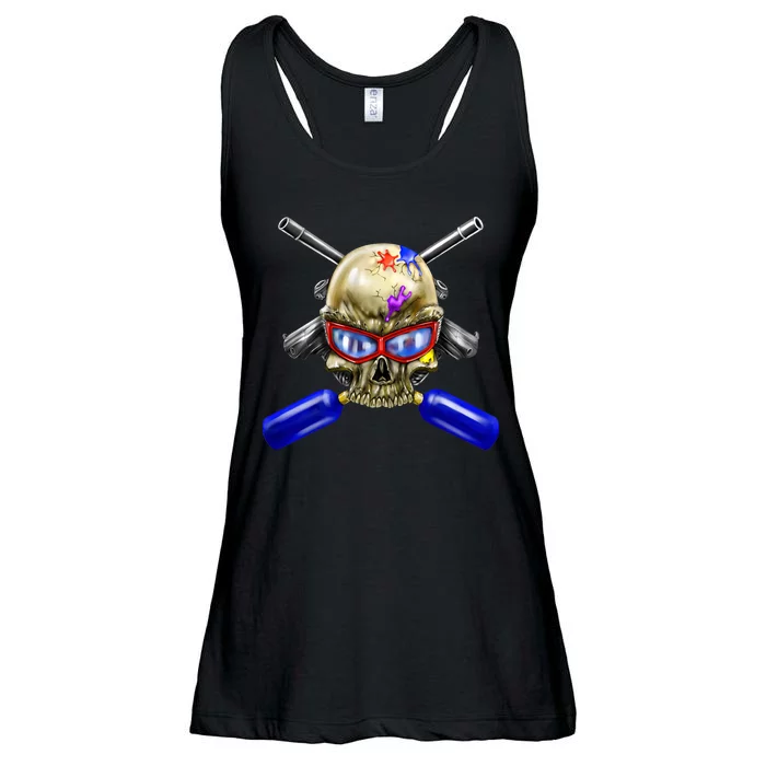 Paintball Skull Ladies Essential Flowy Tank