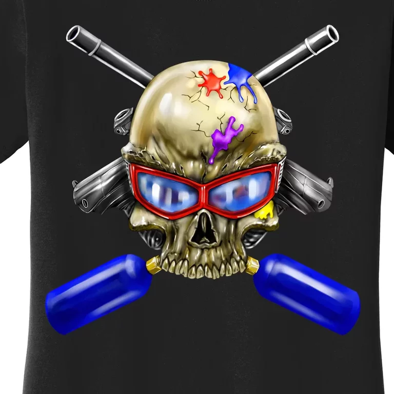 Paintball Skull Women's T-Shirt