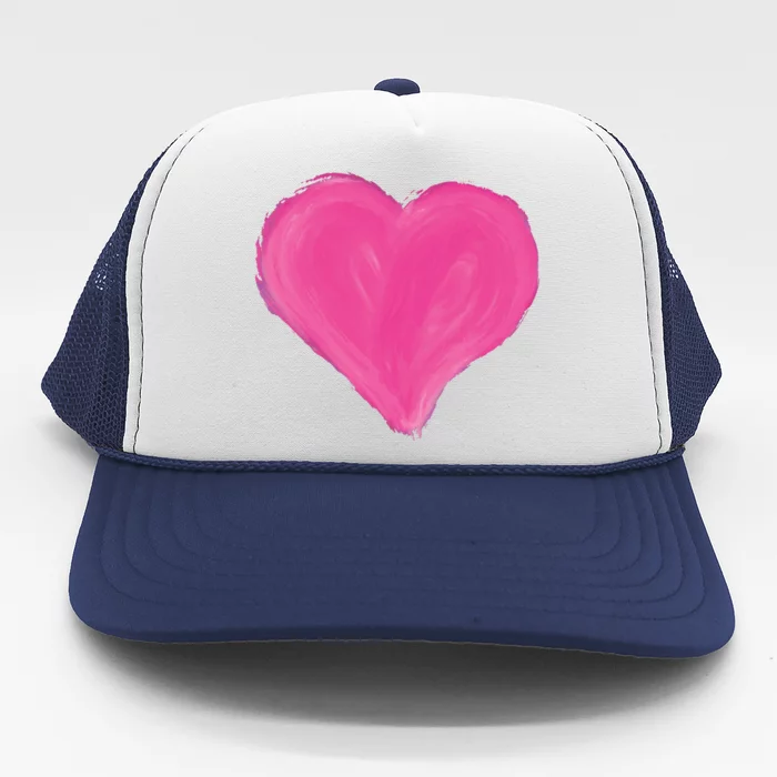 Painted Heart Trucker Hat