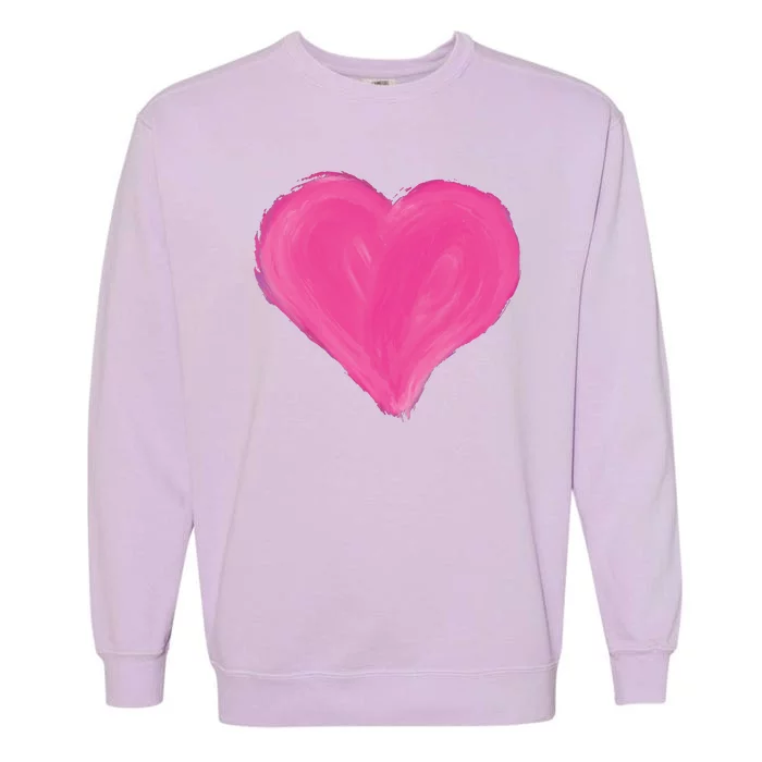 Painted Heart Garment-Dyed Sweatshirt