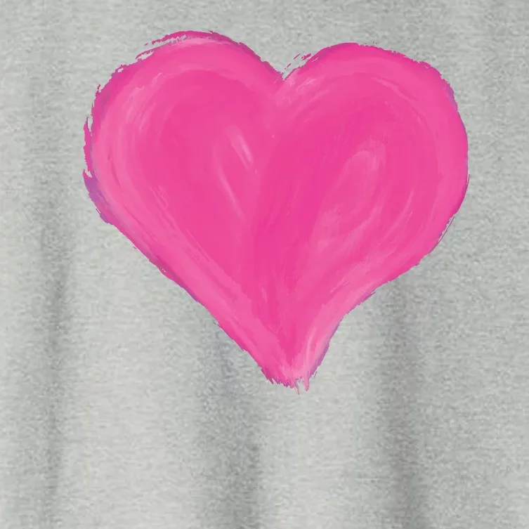 Painted Heart Women's Crop Top Tee