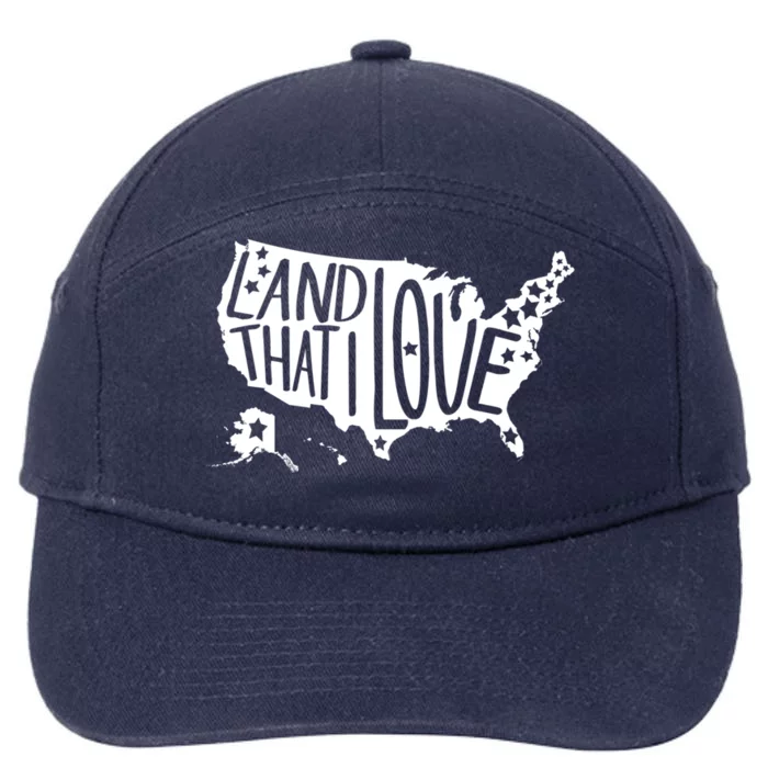 Proud American Land That I Love Pledge Allegiance Gift 7-Panel Snapback Hat