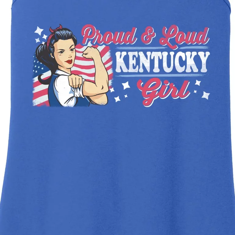 Proud And Loud Kentucky Proud American Cool Gift Ladies Essential Tank