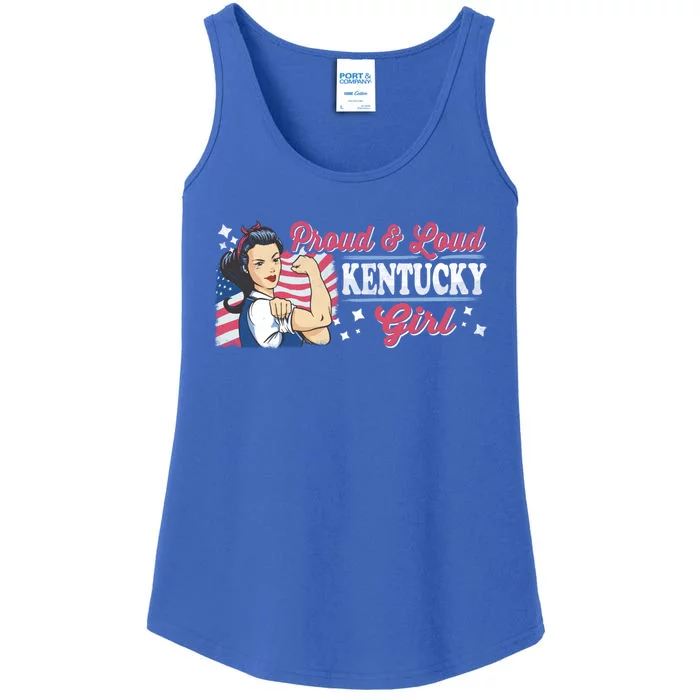 Proud And Loud Kentucky Proud American Cool Gift Ladies Essential Tank