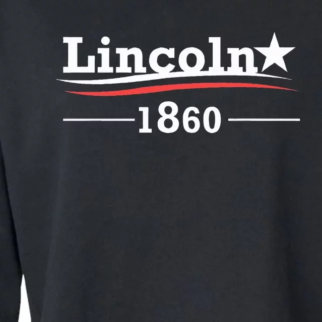 President Abraham Lincoln Campaign Honest Abe Gift Cropped Pullover Crew