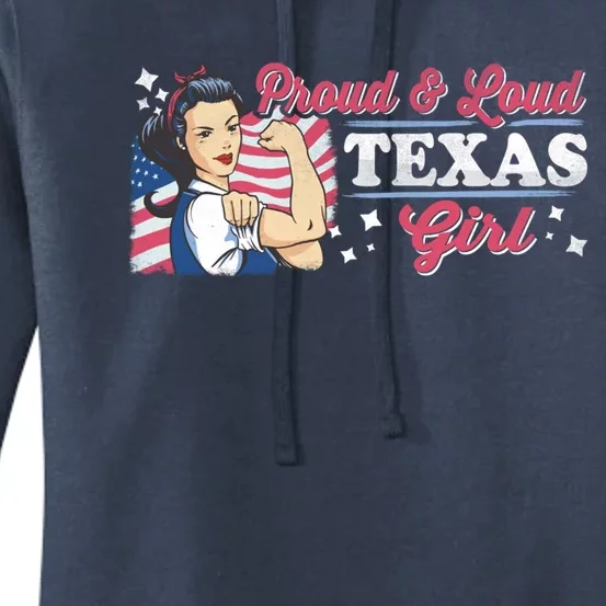 Proud And Loud Texas Proud American Gift Women's Pullover Hoodie