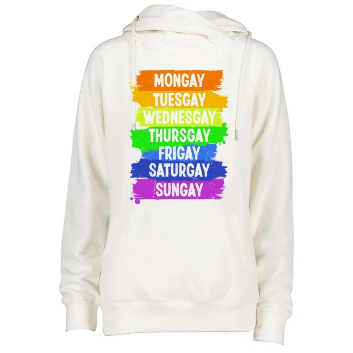 Pride Agenda Love Lgbt Montuesgift Womens Funnel Neck Pullover Hood