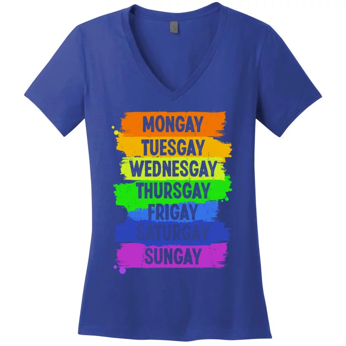 Pride Agenda Love Lgbt Montuesgift Women's V-Neck T-Shirt